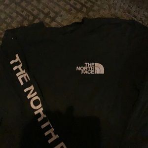 Men’s long sleeve black north face tee